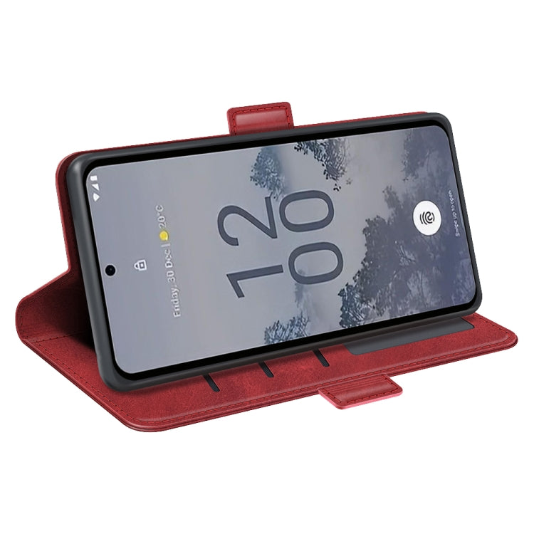 For Nokia X30 Dual-side Magnetic Buckle Horizontal Flip Leather Phone Case