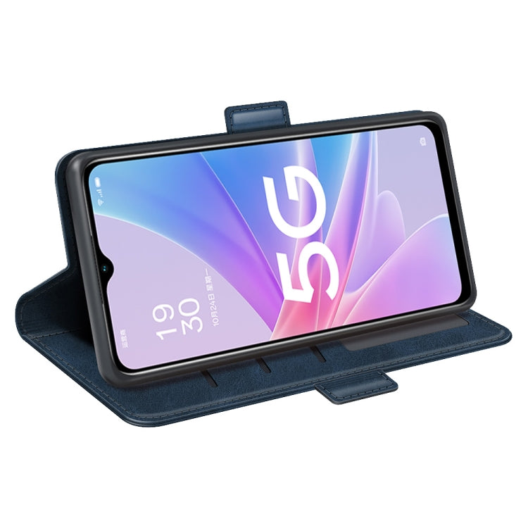 For OPPO A58 Dual-side Magnetic Buckle Horizontal Flip Leather Phone Case