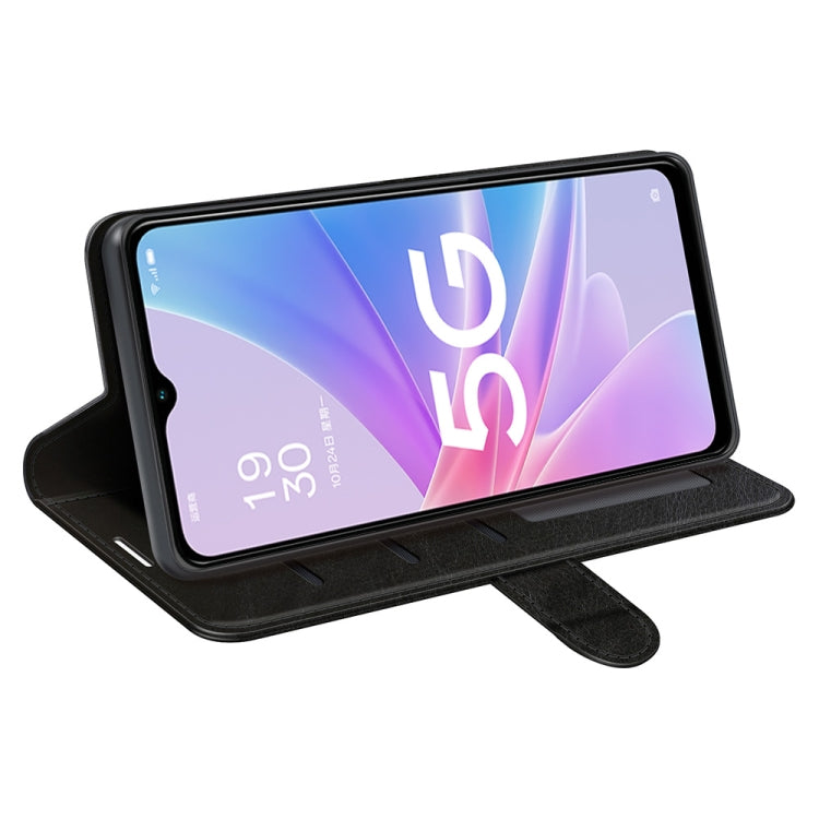 For OPPO A58 R64 Texture Horizontal Flip Leather Phone Case