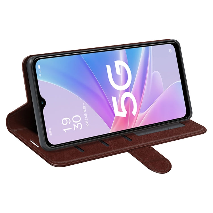 For OPPO A58 R64 Texture Horizontal Flip Leather Phone Case