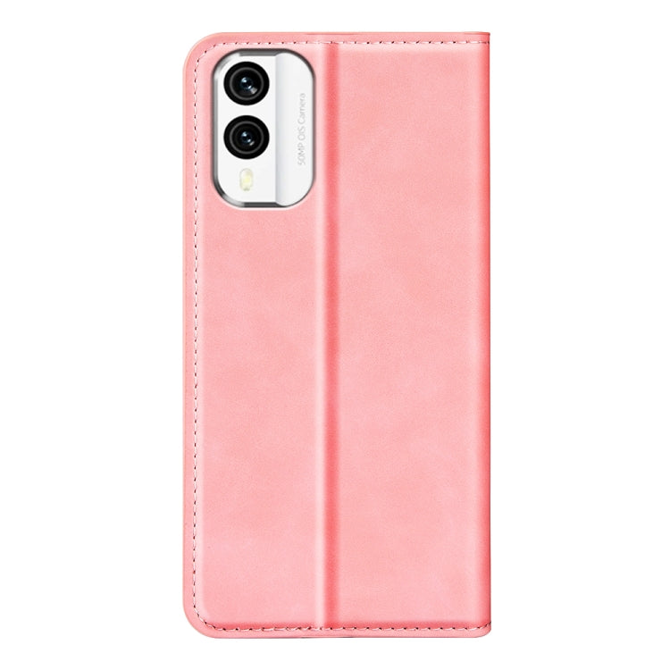 For Nokia X30 Retro-skin Magnetic Suction Leather Phone Case