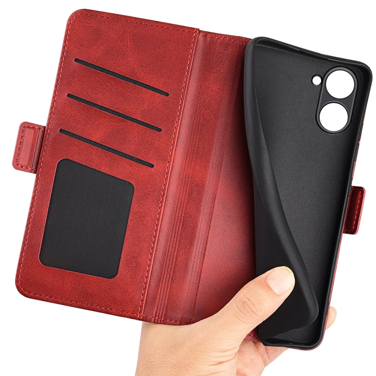 For Realme 10 4G Dual-side Magnetic Buckle Horizontal Flip Leather Phone Case