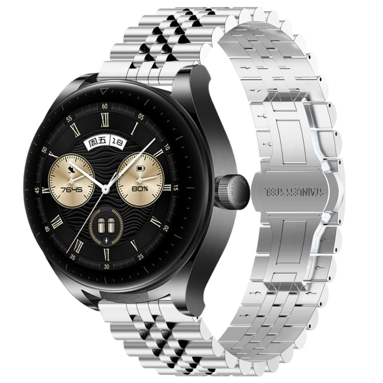For Huawei Watch Buds Five Bull Half Round Stainless Steel Watch Band + Strap Removal Tool