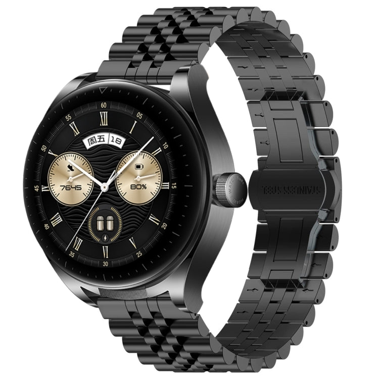 For Huawei Watch Buds Five Bull Half Round Stainless Steel Watch Band + Strap Removal Tool