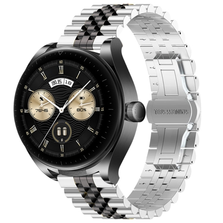 For Huawei Watch Buds Five Bull Half Round Stainless Steel Watch Band + Strap Removal Tool