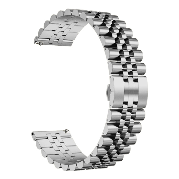 For Huawei Watch GT Runner Five Bull Half Round Stainless Steel Watch Band + Strap Removal Tool
