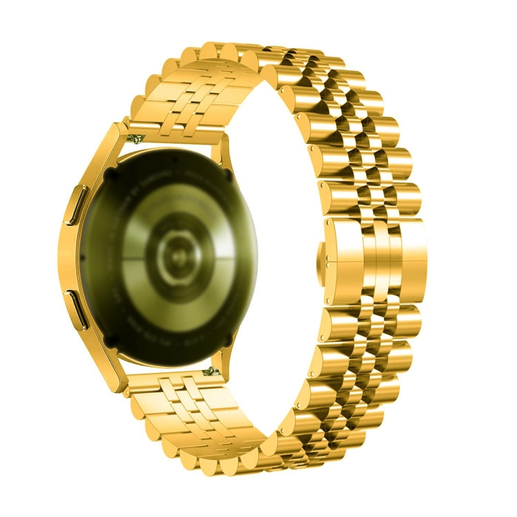 For Huawei Watch 3 / 3 Pro Five Bull Half Round Stainless Steel Watch Band + Strap Removal Tool