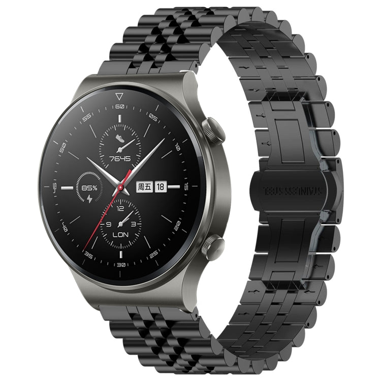 For Huawei Watch GT2 Pro / GT 2e Five Bull Half Round Stainless Steel Watch Band + Strap Removal Tool