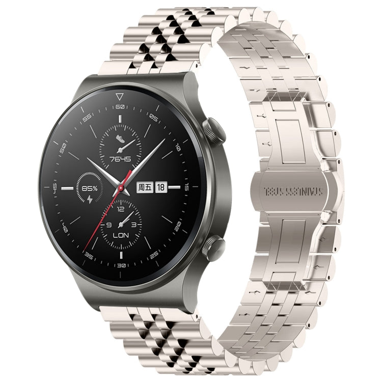 For Huawei Watch GT2 Pro / GT 2e Five Bull Half Round Stainless Steel Watch Band + Strap Removal Tool