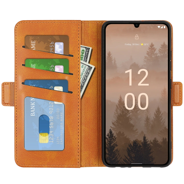 For Nokia C31 Dual-side Magnetic Buckle Horizontal Flip Leather Phone Case