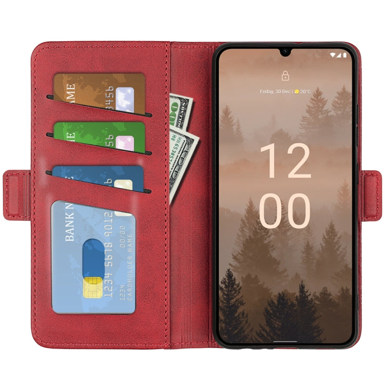 For Nokia C31 Dual-side Magnetic Buckle Horizontal Flip Leather Phone Case