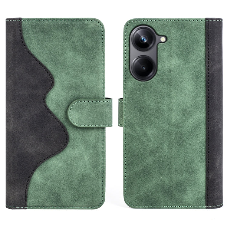 For Realme 10 Pro Stitching Horizontal Flip Leather Phone Case