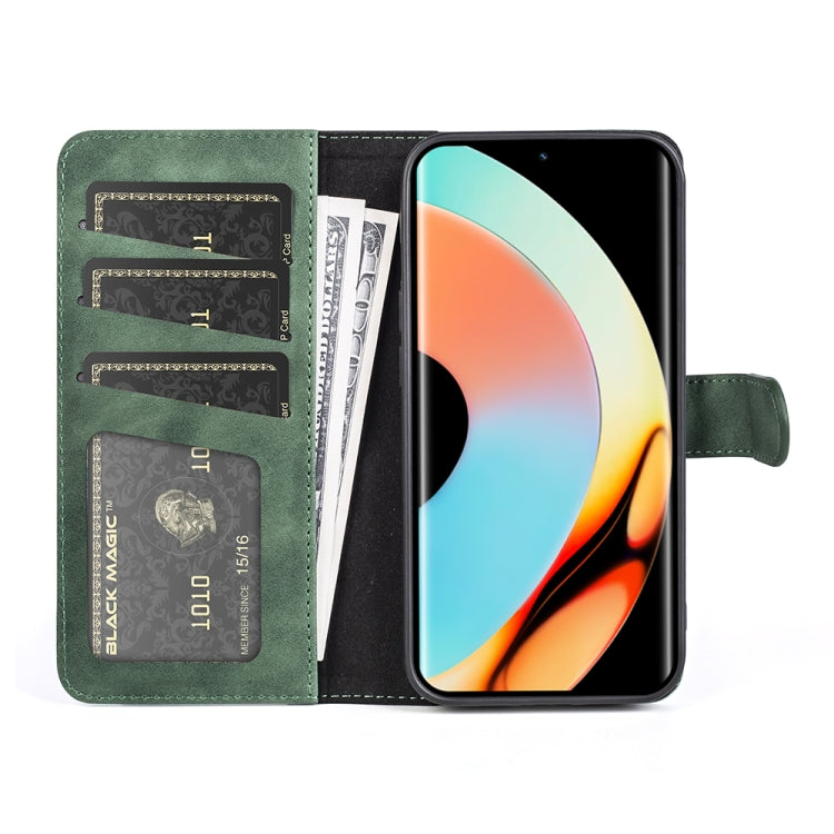 For Realme 10 Pro+ Stitching Horizontal Flip Leather Phone Case