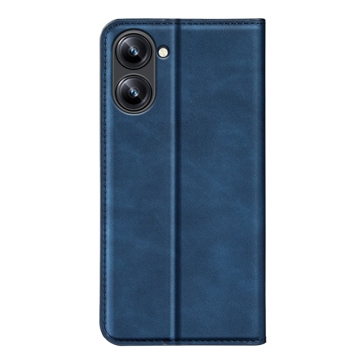 For Realme 10 4G Retro-skin Magnetic Suction Leather Phone Case