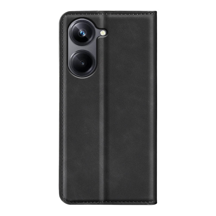 For Realme 10 Pro Retro-skin Magnetic Suction Leather Phone Case
