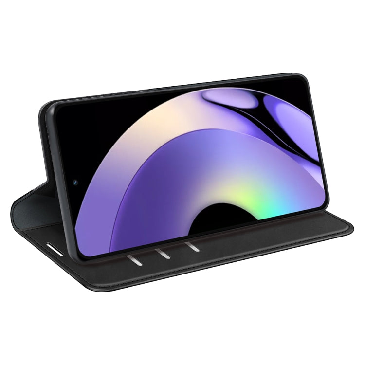 For Realme 10 Pro Retro-skin Magnetic Suction Leather Phone Case