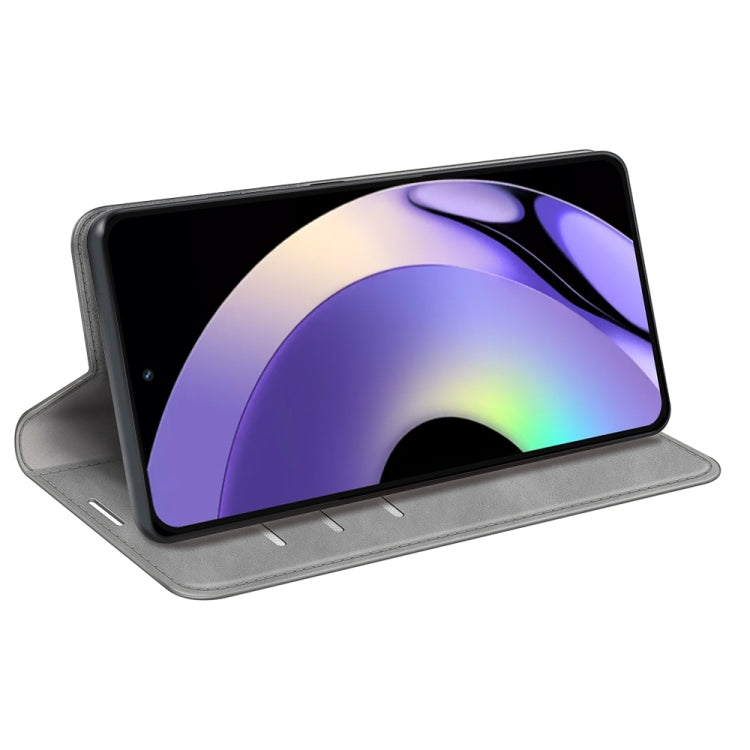 For Realme 10 Pro Retro-skin Magnetic Suction Leather Phone Case