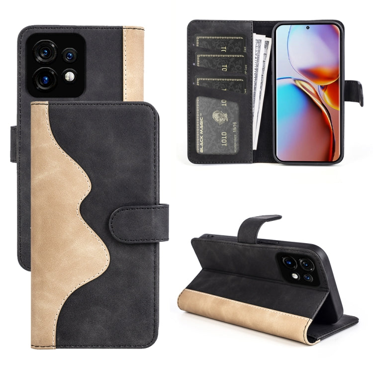For Motorola Moto X40 Stitching Horizontal Flip Leather Phone Case