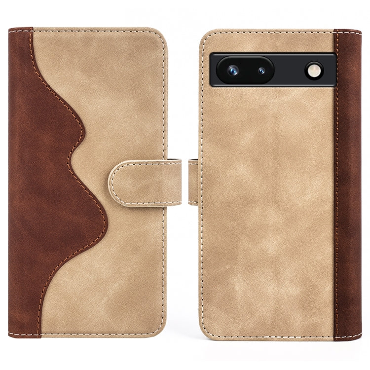 For Google Pixel 7a Stitching Horizontal Flip Leather Phone Case