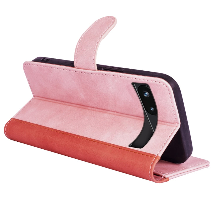 For Google Pixel 7a Stitching Horizontal Flip Leather Phone Case