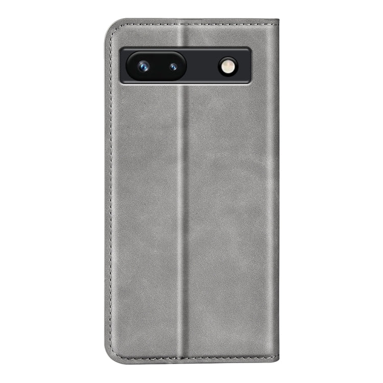 For Google Pixel 7a Retro-skin Magnetic Suction Leather Phone Case