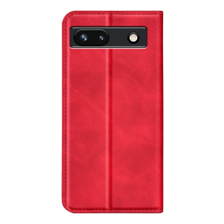 For Google Pixel 7a Retro-skin Magnetic Suction Leather Phone Case