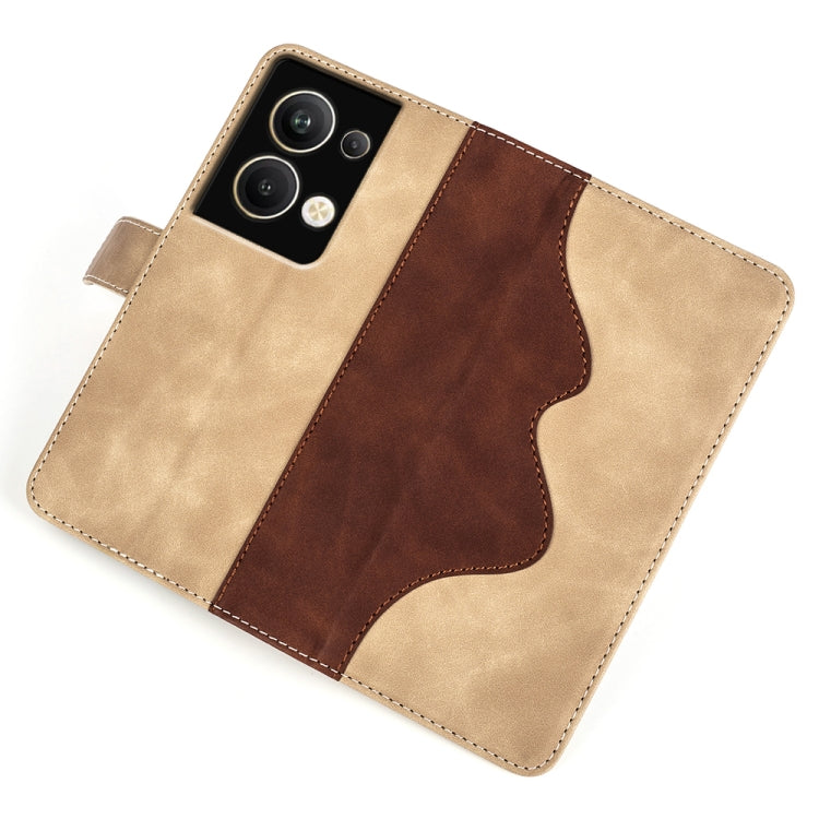 For Realme 9 4G Stitching Horizontal Flip Leather Phone Case