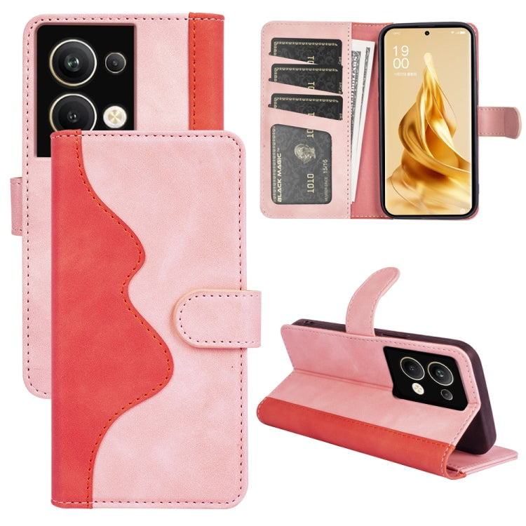 For Realme 9 4G Stitching Horizontal Flip Leather Phone Case