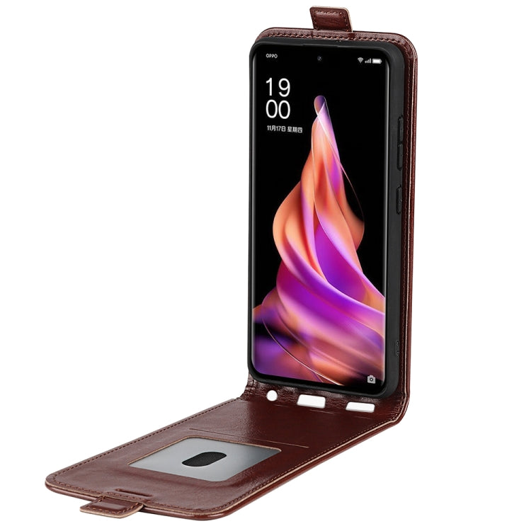 For OPPO Reno9 / Reno9 Pro R64 Texture Single Vertical Flip Leather Phone Case