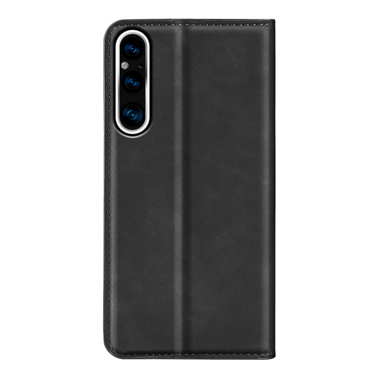 For Sony Xperia 1 V  Retro-skin  Magnetic Suction Leather Phone Case