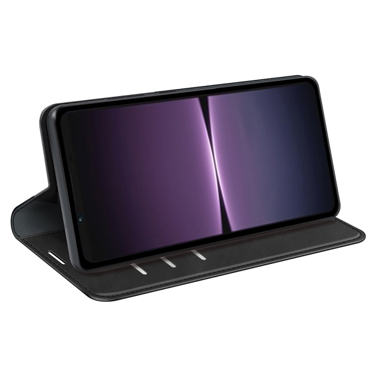 For Sony Xperia 1 V  Retro-skin  Magnetic Suction Leather Phone Case