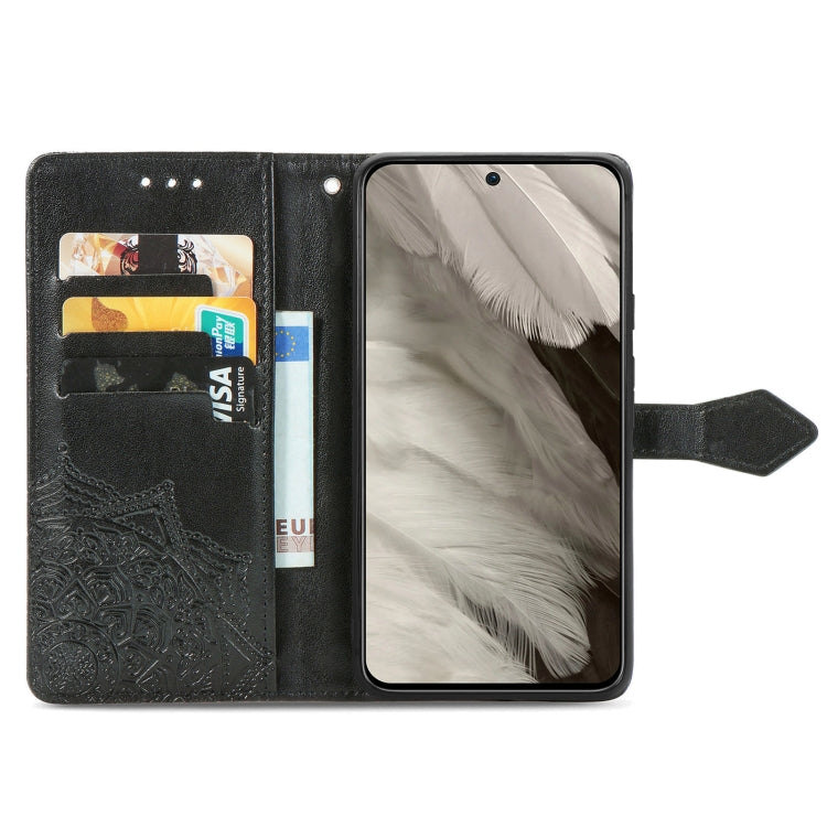 For Google Pixel 8 Mandala Flower Embossed Leather Phone Case