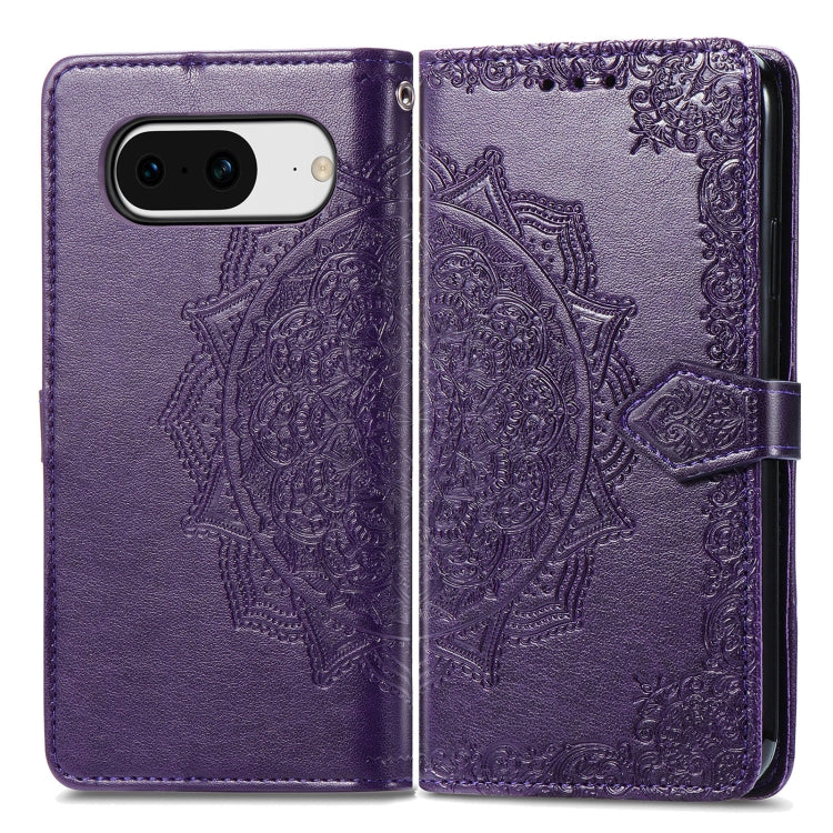 For Google Pixel 8 Mandala Flower Embossed Leather Phone Case