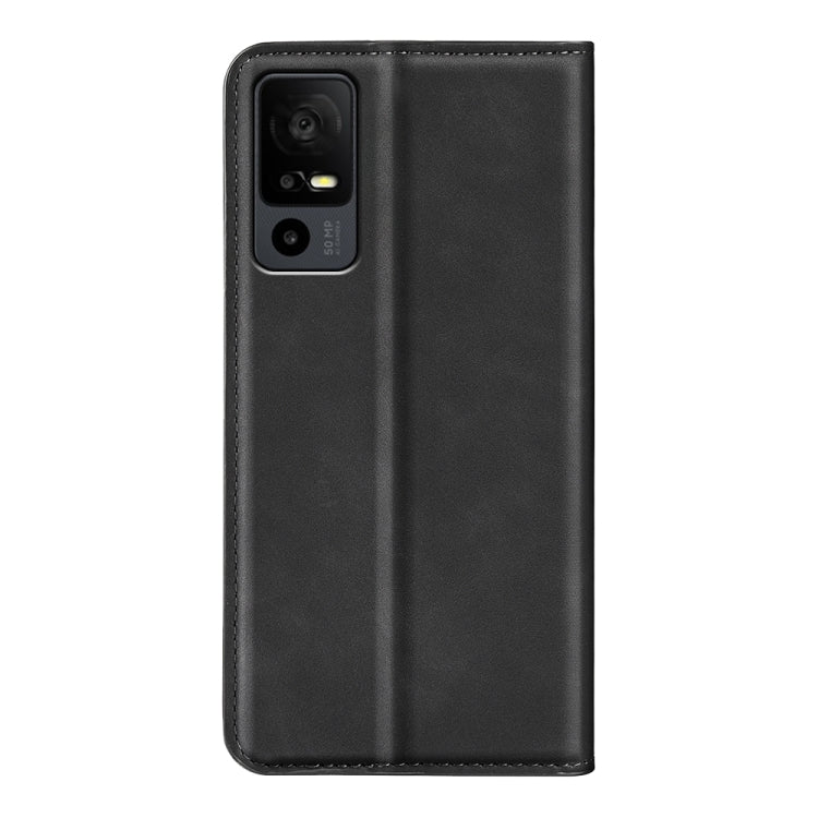 For TCL 40R Retro-skin Magnetic Suction Leather Phone Case