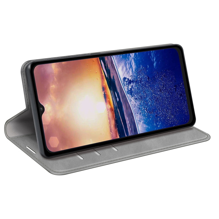 For TCL 40R Retro-skin Magnetic Suction Leather Phone Case