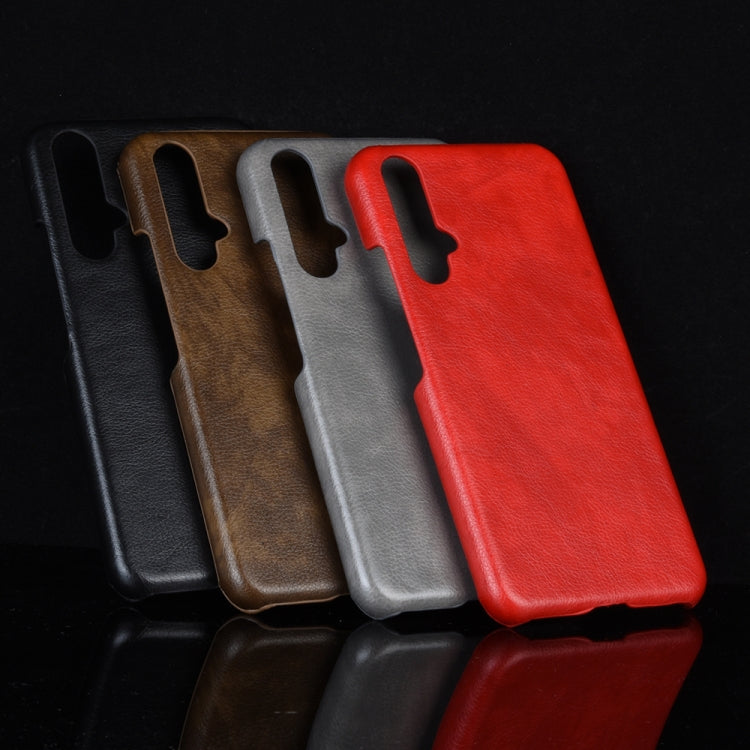Shockproof Litchi Texture PC + PU Case For Huawei Honor 20