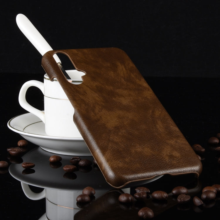 Shockproof Litchi Texture PC + PU Case For Huawei Honor 20