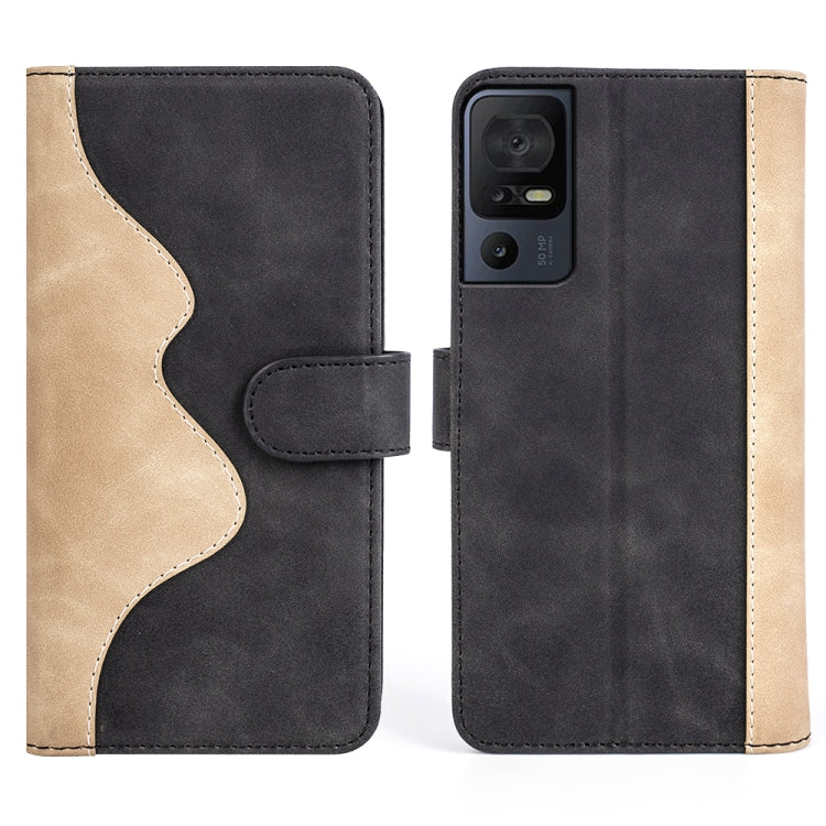 For TCL 40 SE Stitching Horizontal Flip Leather Phone Case