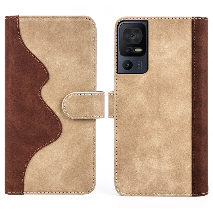 For TCL 40 SE Stitching Horizontal Flip Leather Phone Case