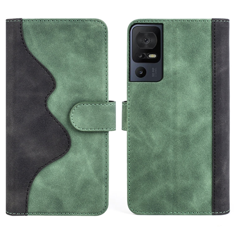 For TCL 40 SE Stitching Horizontal Flip Leather Phone Case