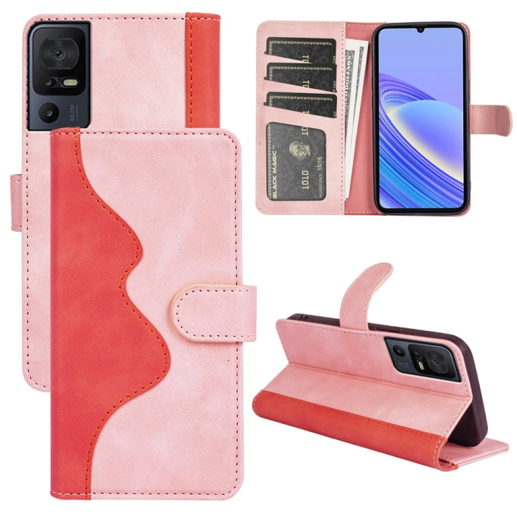 For TCL 40 SE Stitching Horizontal Flip Leather Phone Case