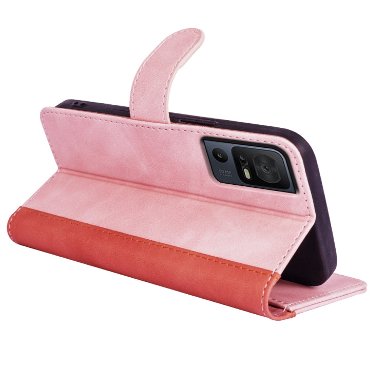 For TCL 40 SE Stitching Horizontal Flip Leather Phone Case