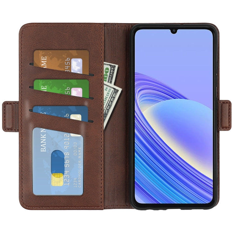 For TCL 40 SE Dual-side Magnetic Buckle Leather Phone Case