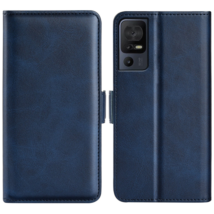 For TCL 40 SE Dual-side Magnetic Buckle Leather Phone Case