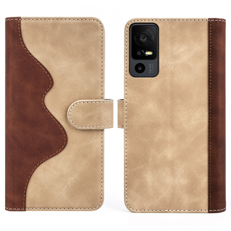 For TCL 40R Stitching Horizontal Flip Leather Phone Case