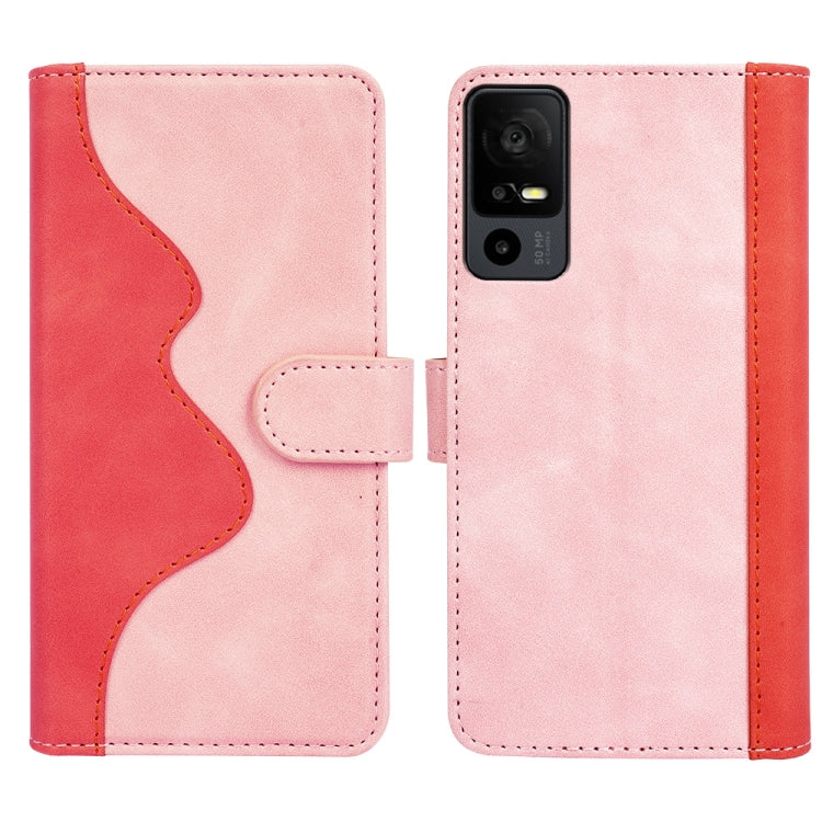 For TCL 40R Stitching Horizontal Flip Leather Phone Case