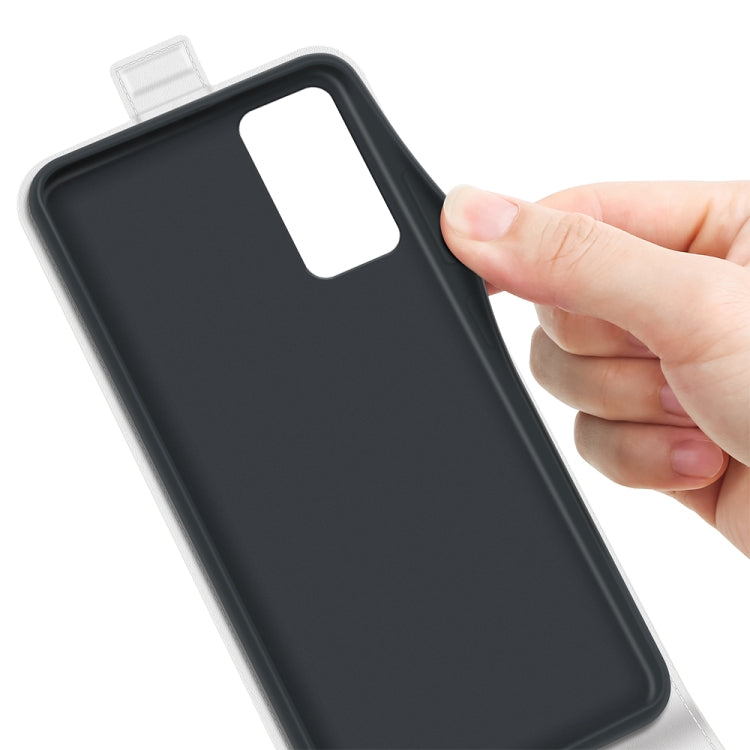 For TCL 40R R64 Texture Vertical Flip Leather Phone Case