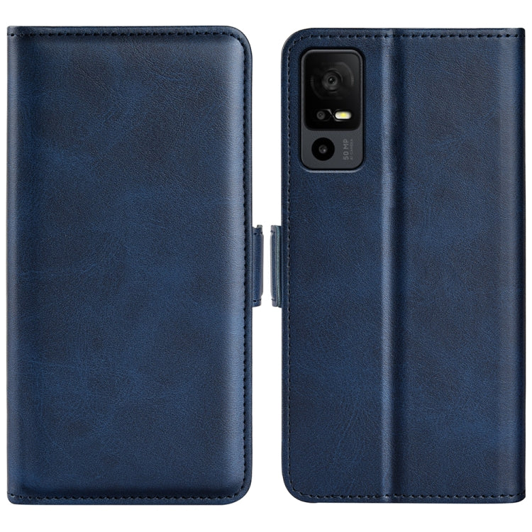 For TCL 40R Dual-side Magnetic Buckle Leather Phone Case