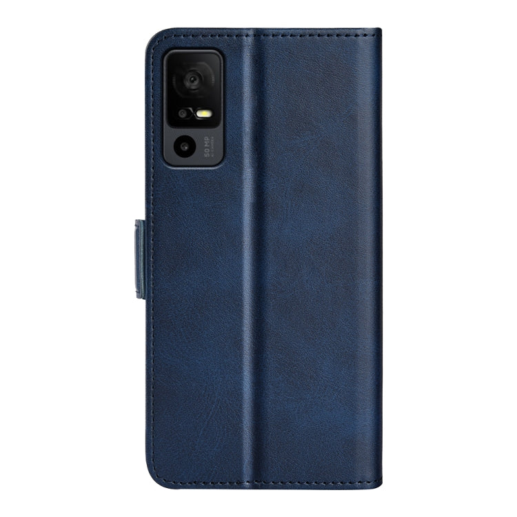 For TCL 40R Dual-side Magnetic Buckle Leather Phone Case