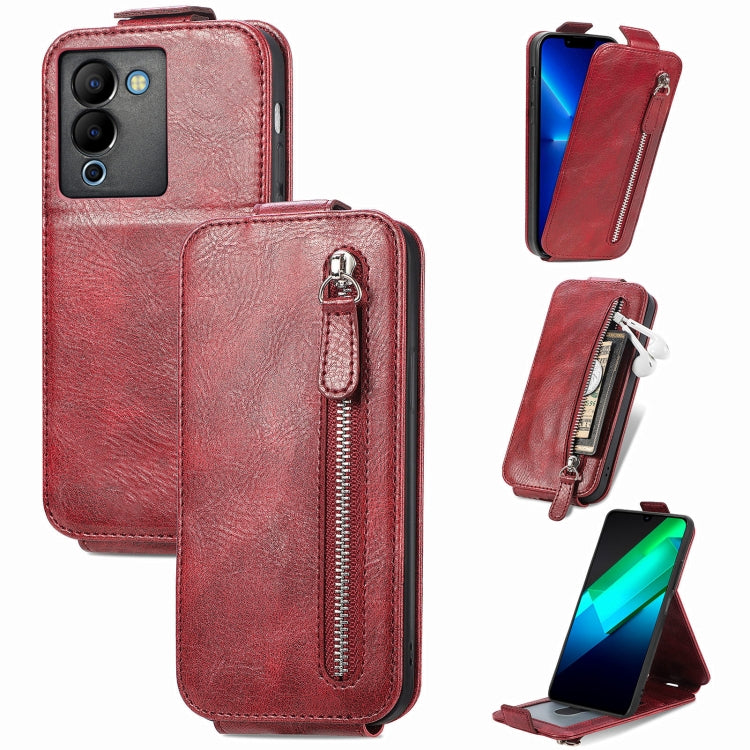 For Infinix Note 12 G96 Zipper Wallet Vertical Flip Leather Phone Case